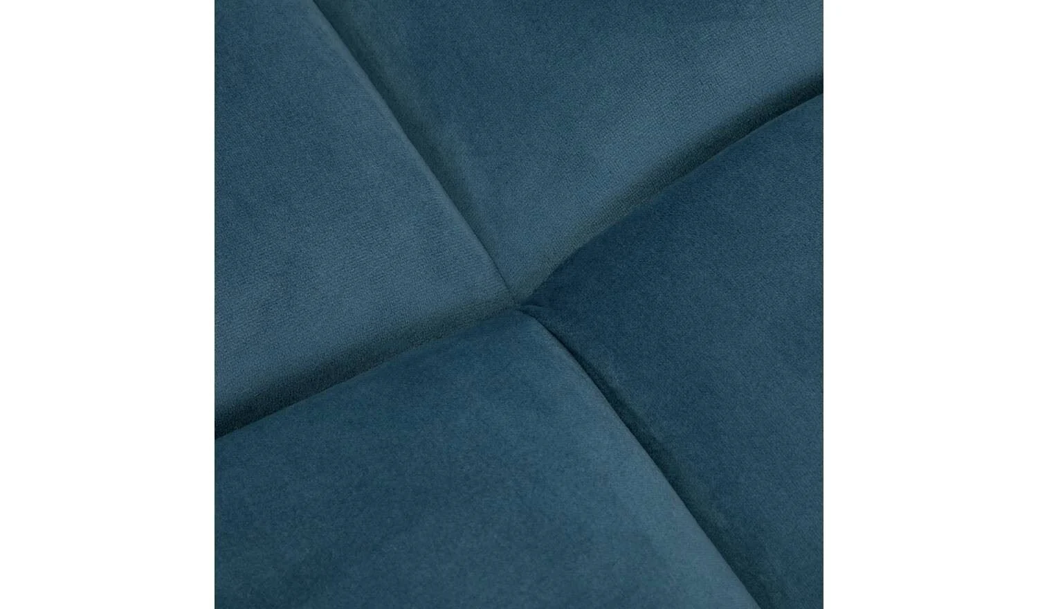 Maisie Velvet Large Storage Ottoman - Blue - Image 5