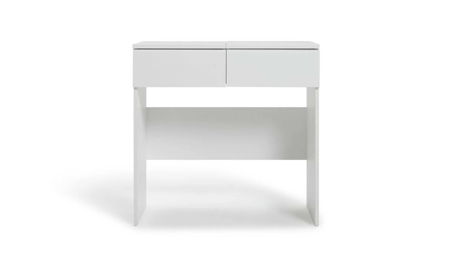 Malibu 1 Drawer Dressing Table & Mirror White Stylish Bedroom Storage Solution - Image 3