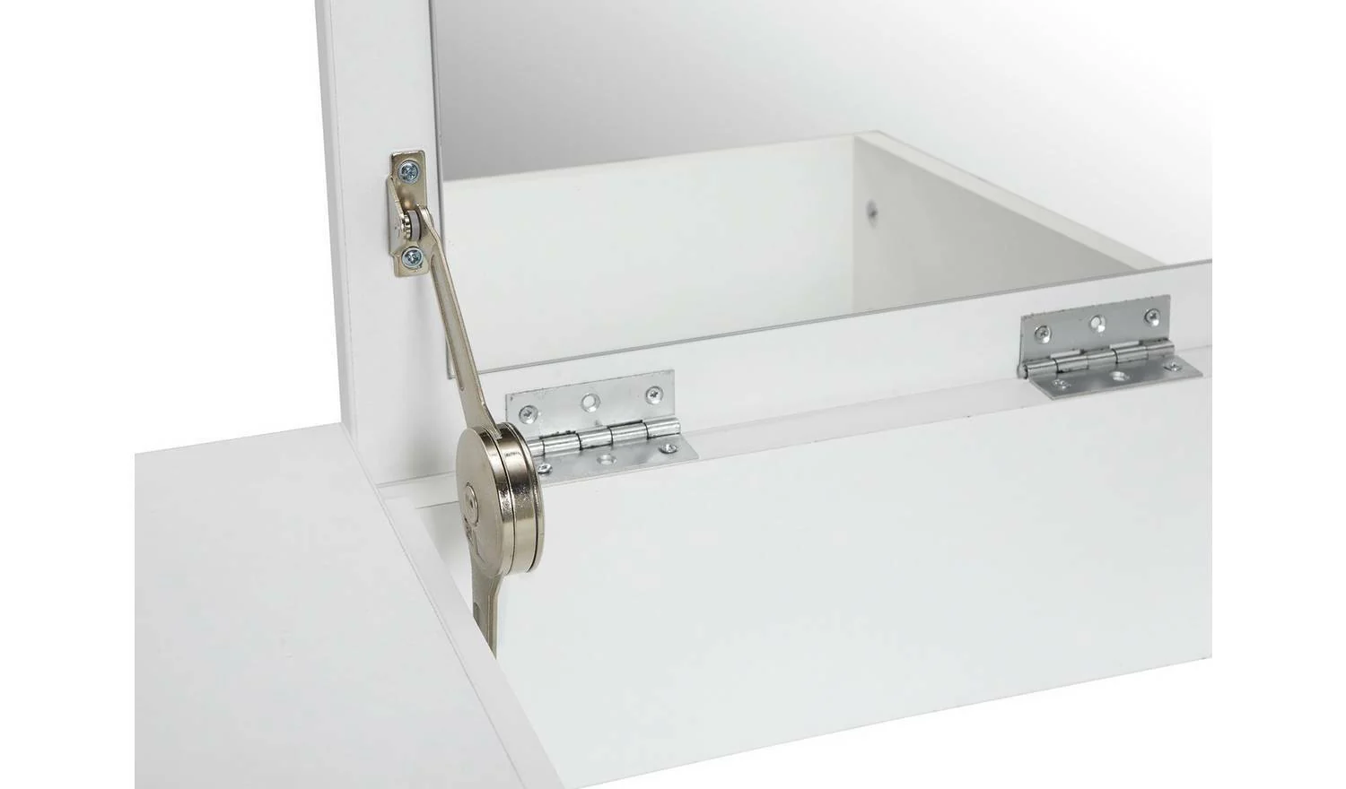 Malibu 1 Drawer Dressing Table & Mirror White Stylish Bedroom Storage Solution - Image 6