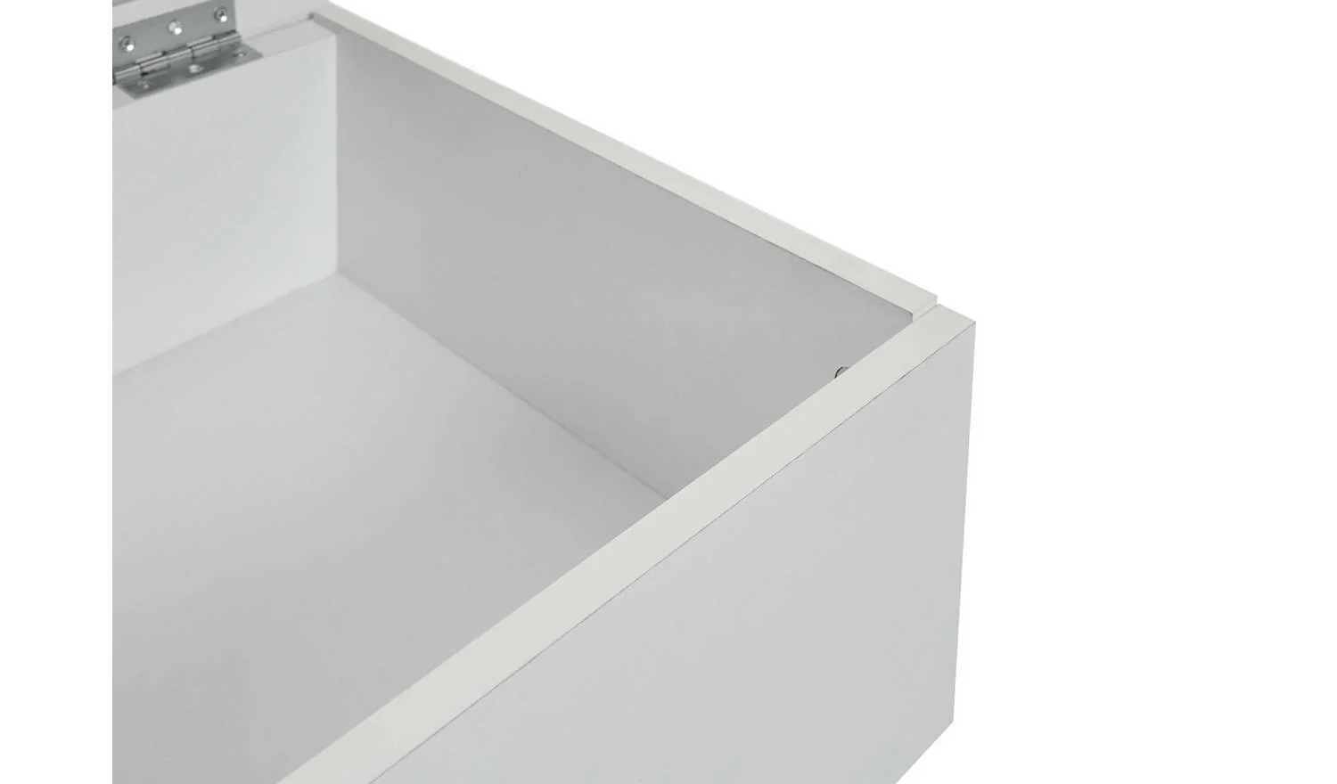 Malibu 1 Drawer Dressing Table & Mirror White Stylish Bedroom Storage Solution - Image 7