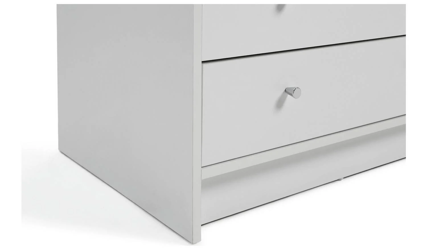 Malibu 2 Door 2 Drawer Wardrobe White Storage Organiser Bedroom Furniture - Image 7