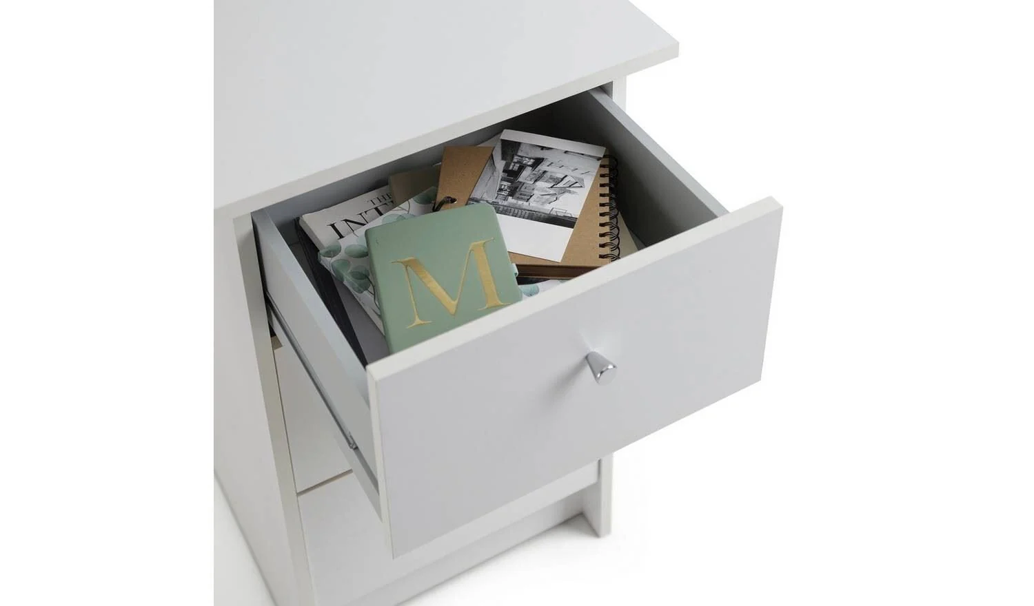 Malibu 3 Drawer Office Desk White Home Office Furniture Workspace - Image 3