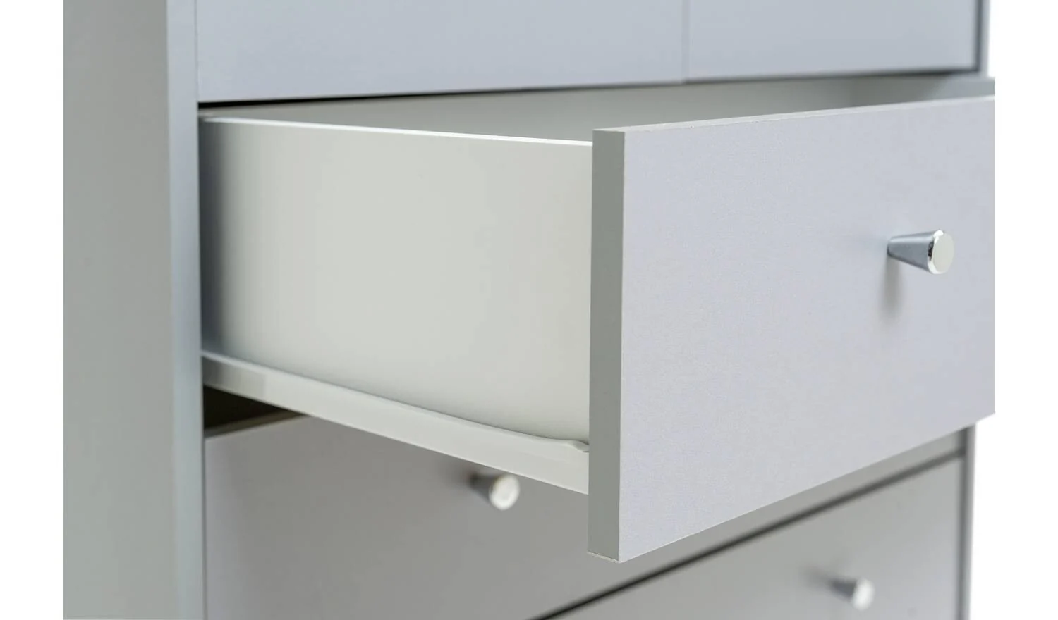 Malibu 7 Drawer Chest Grey Storage Organiser Bedroom Furniture - Image 3