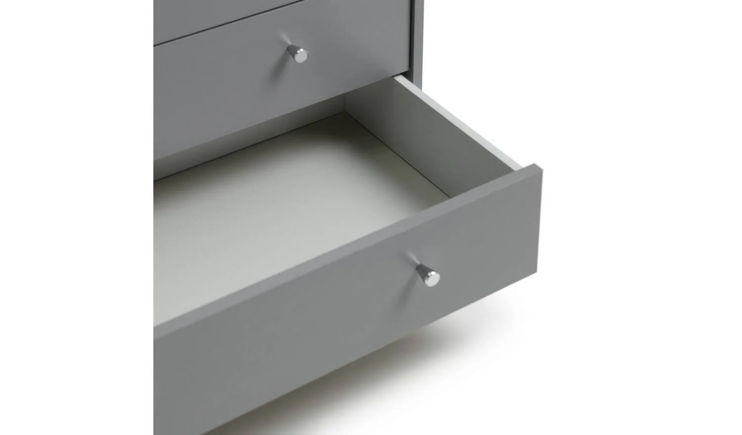 Malibu 7 Drawer Chest Grey Storage Organiser Bedroom Furniture - Image 4