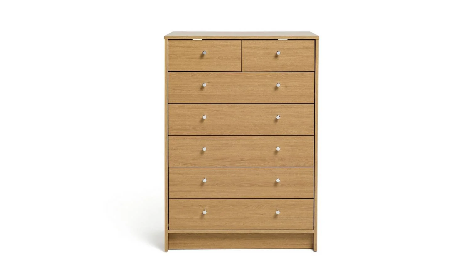 Malibu 7 Drawer Chest - Oak Effect - Image 6