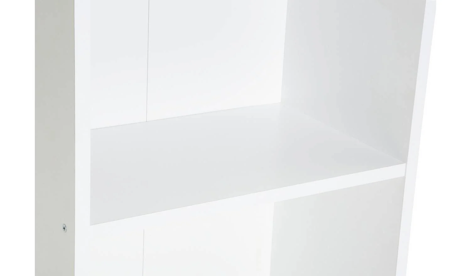 Malibu Narrow Bookcase White Storage Organiser Shelf Living Room - Image 5