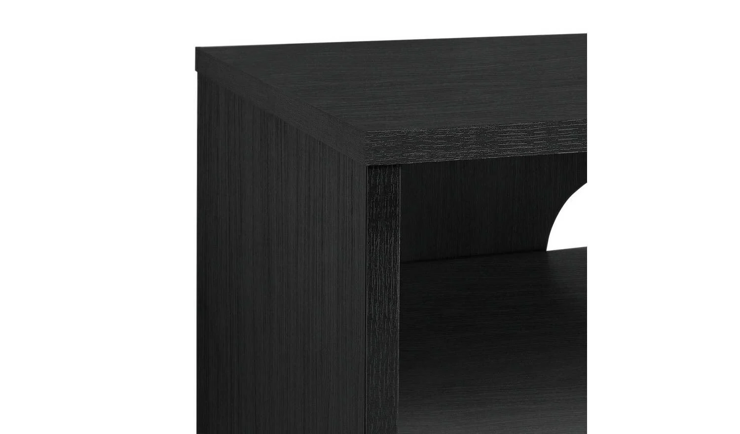 Malibu TV Unit Black Media Stand Storage Cabinet Living Room Furniture - Image 3