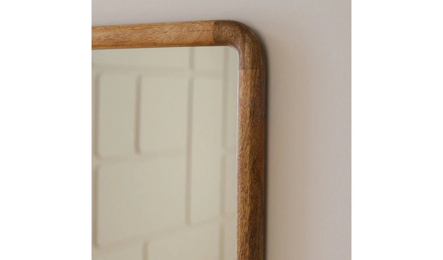 Mango Wood Full Length Wall Mirror - 140x60cm - Image 2
