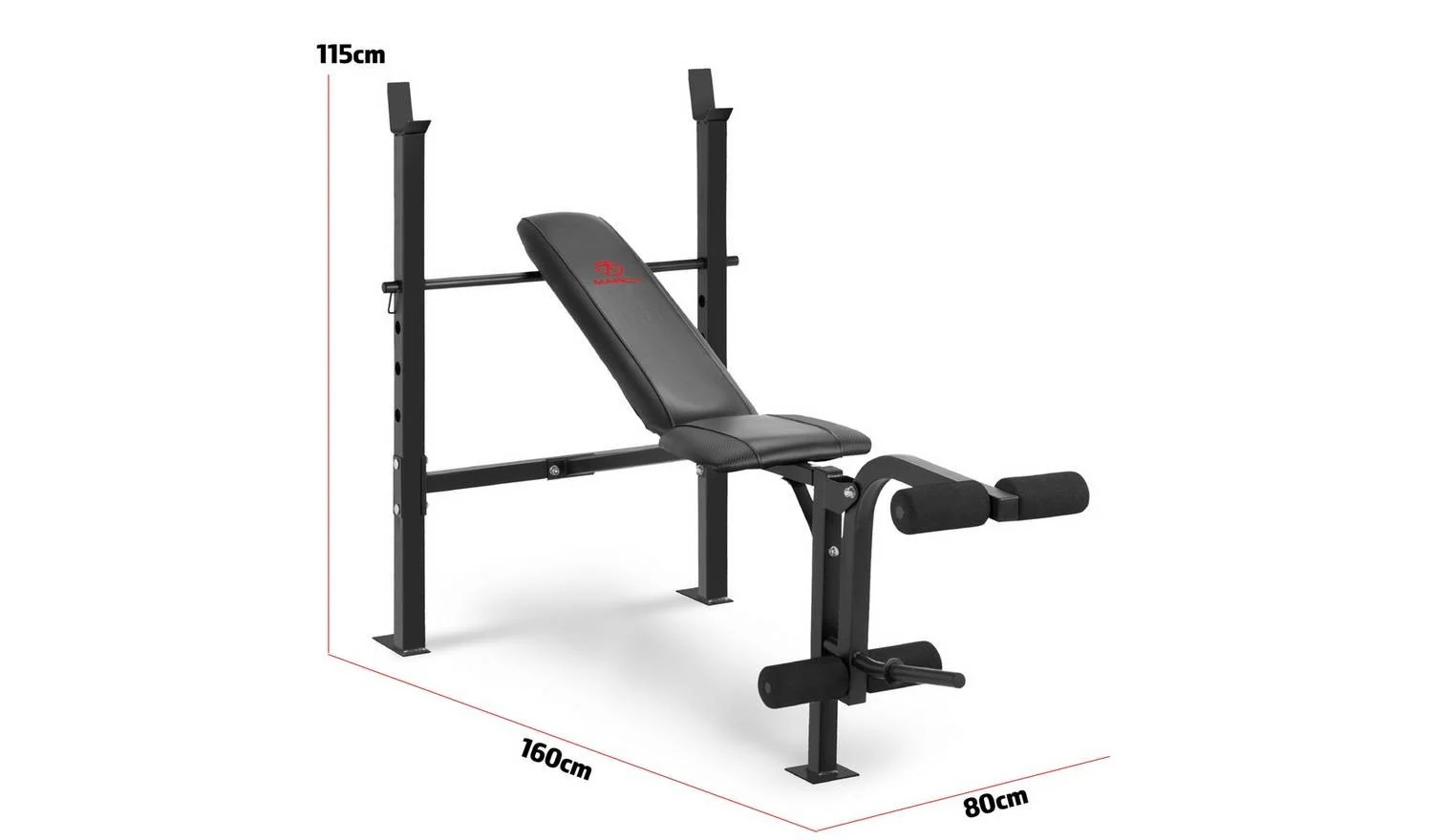 Marcy MWB6501 Standard Weight Bench Home Gym Strength Training Exercise - Image 3