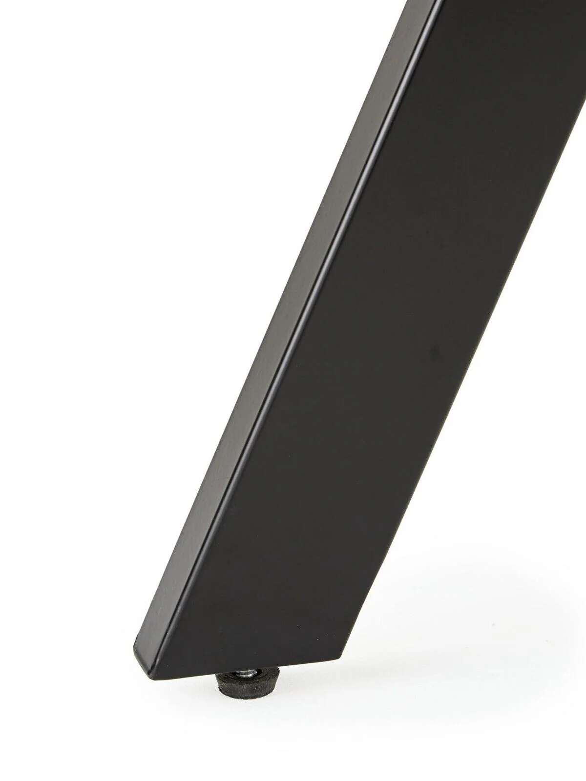 Marlow 160 cm Rectangular Smoked Glass Top Dining Table Black - Image 4