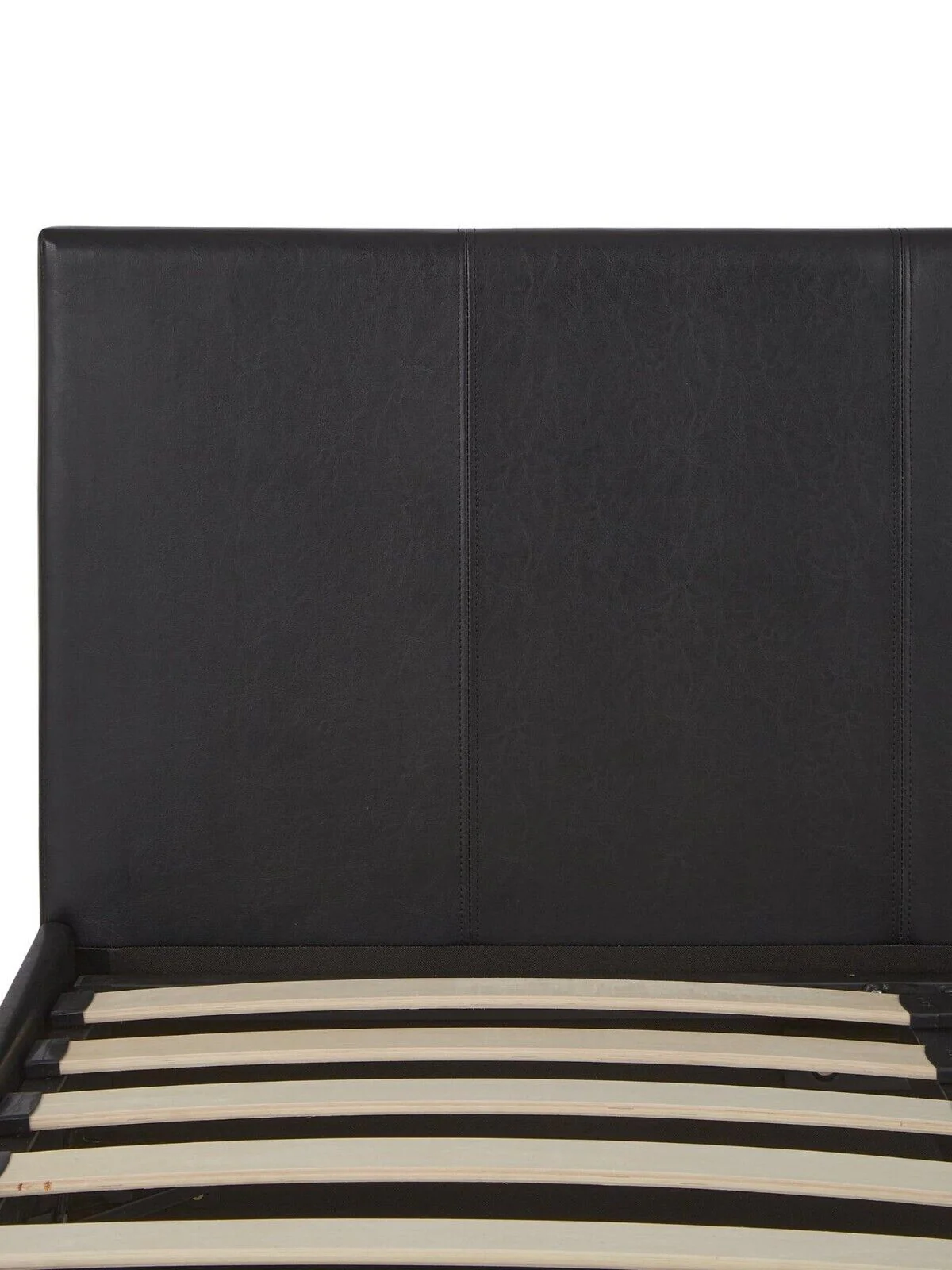 Marston Faux Leather King Bed Frame Black Stylish Durable Bedroom Furniture - Image 5