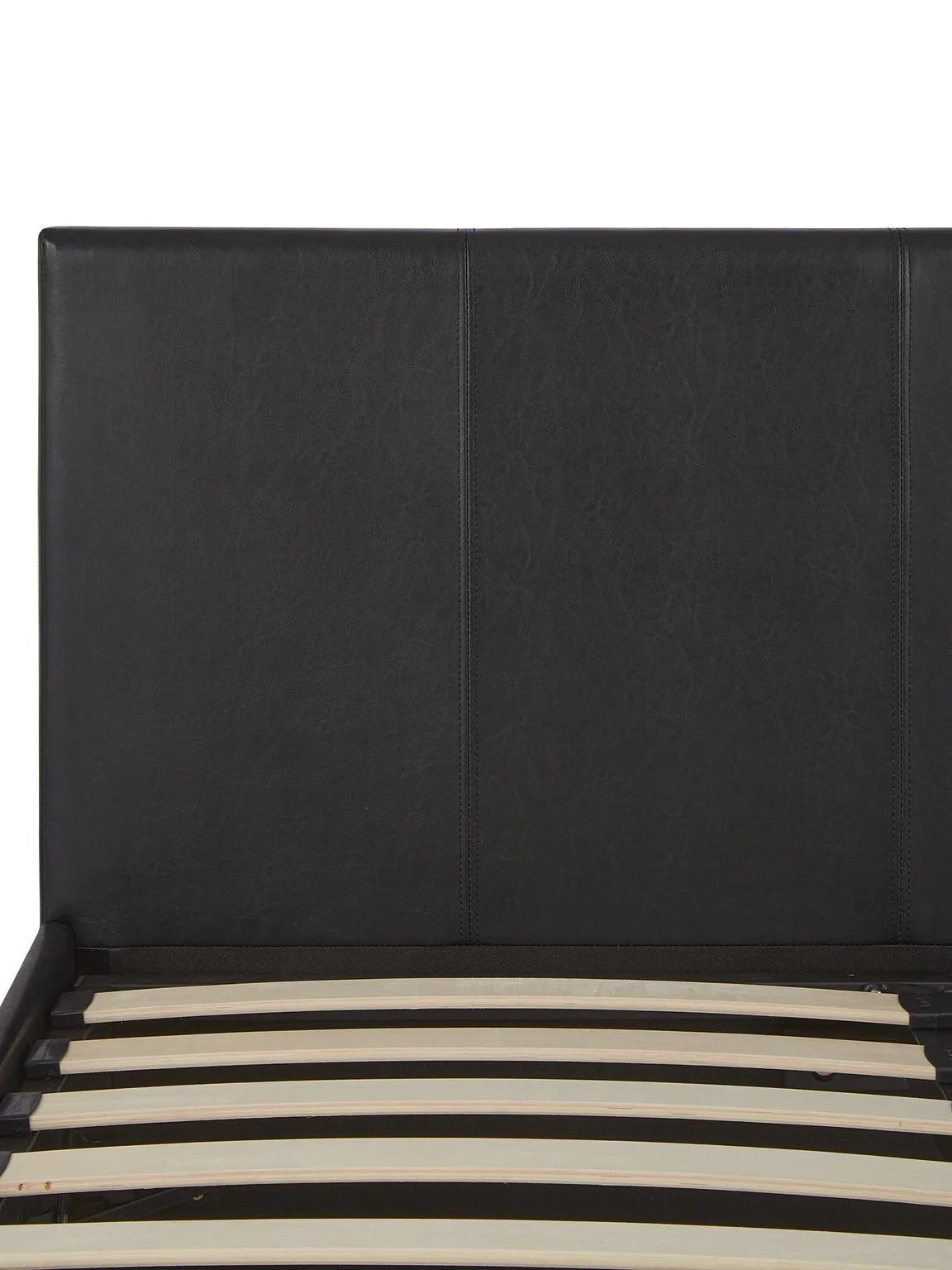 Marston Faux Leather Lift Up Ottoman Bed Frame Kingsize Black Spacious Storage - Image 6