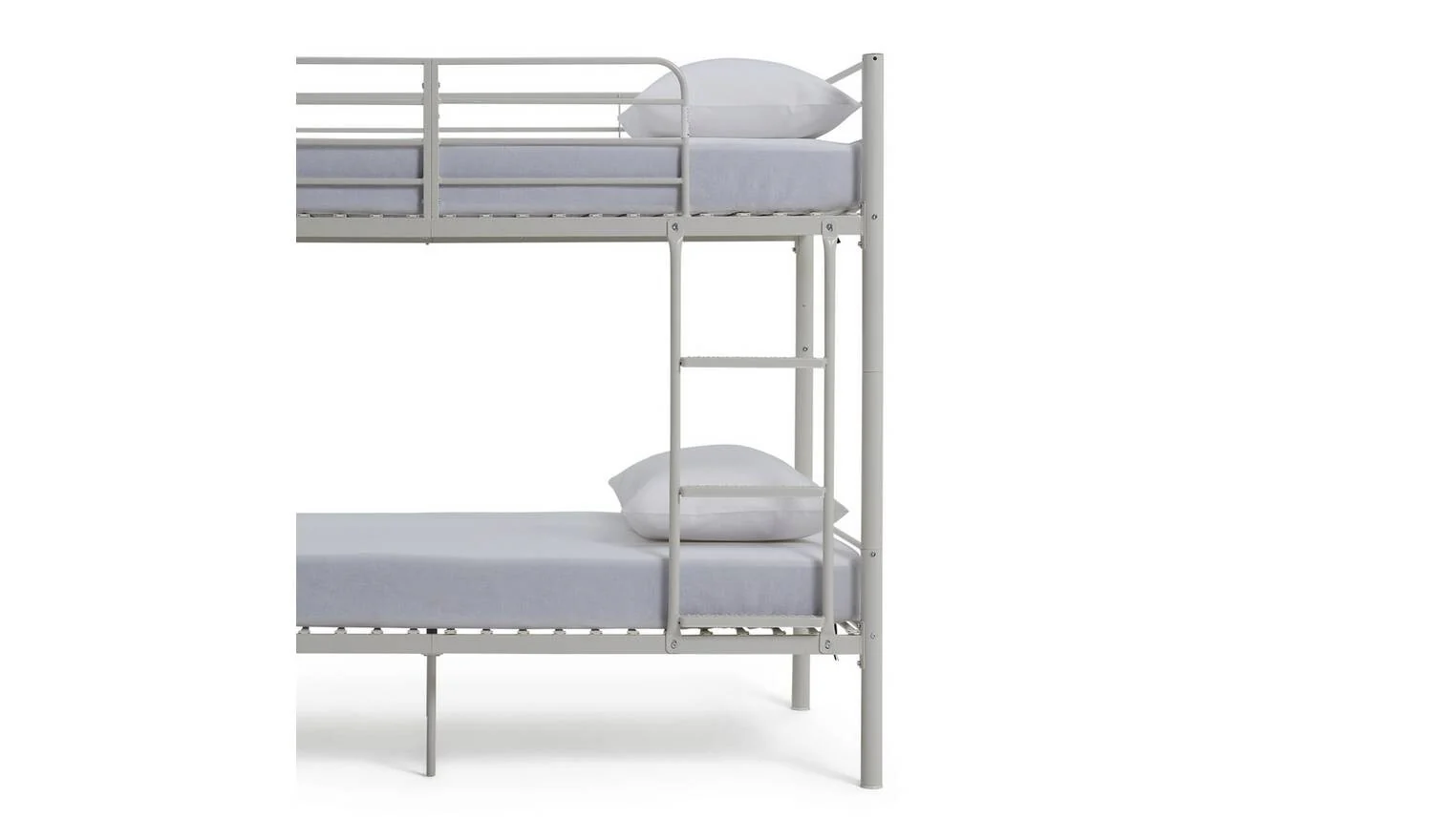 Mason Metal Bunk Bed White Kids Childrens Bunkbed With Ladder - Image 7