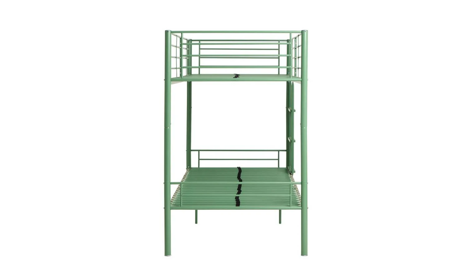 Mason Single Metal Bunk Bed Sage Green Kids Childrens Bedroom Furniture - Image 4