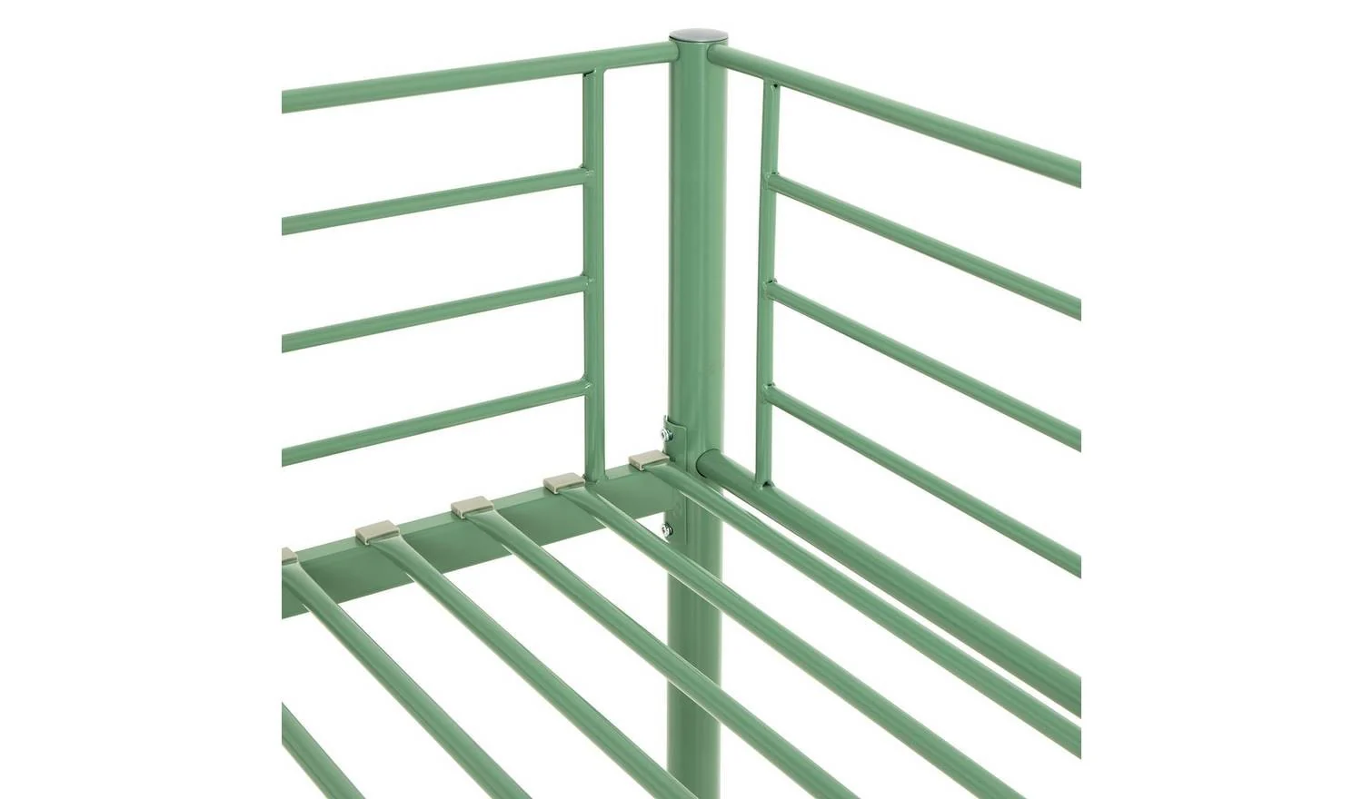 Mason Single Metal Bunk Bed Sage Green Kids Childrens Bedroom Furniture - Image 6