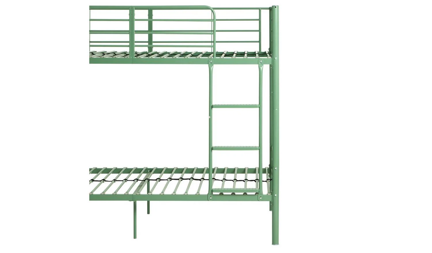 Mason Single Metal Bunk Bed Sage Green Kids Childrens Bedroom Furniture - Image 7