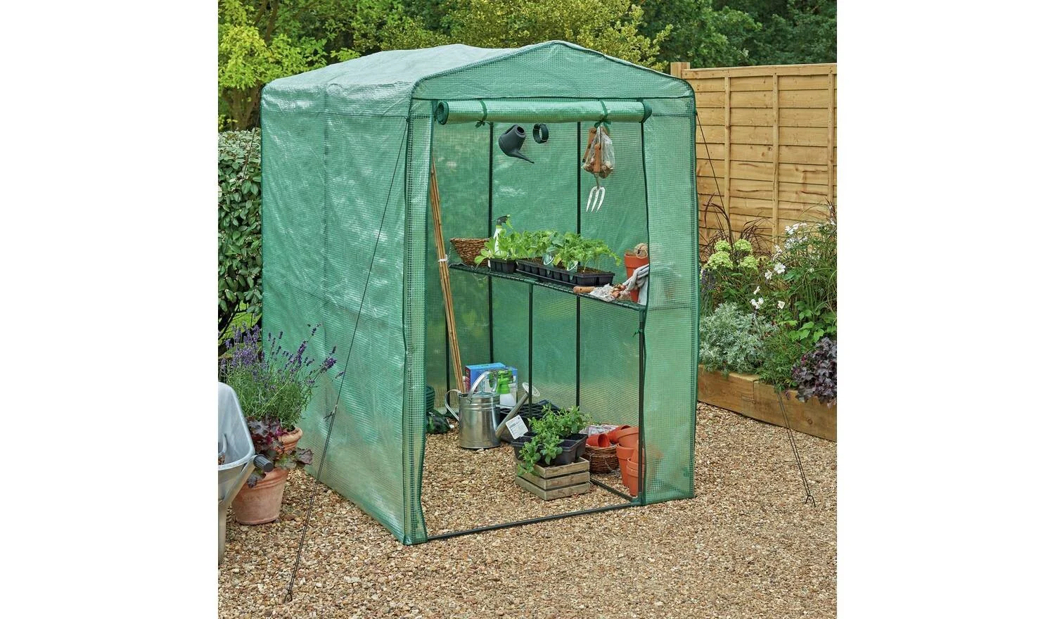 McGregor Large Walk In Greenhouse Easy Assembly Sturdy Frame - Image 2