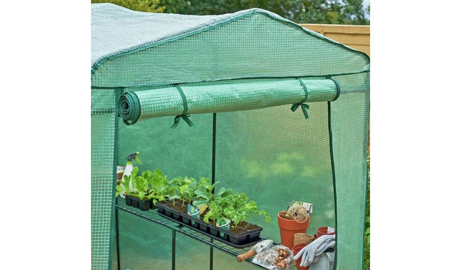McGregor Large Walk In Greenhouse Easy Assembly Sturdy Frame - Image 4