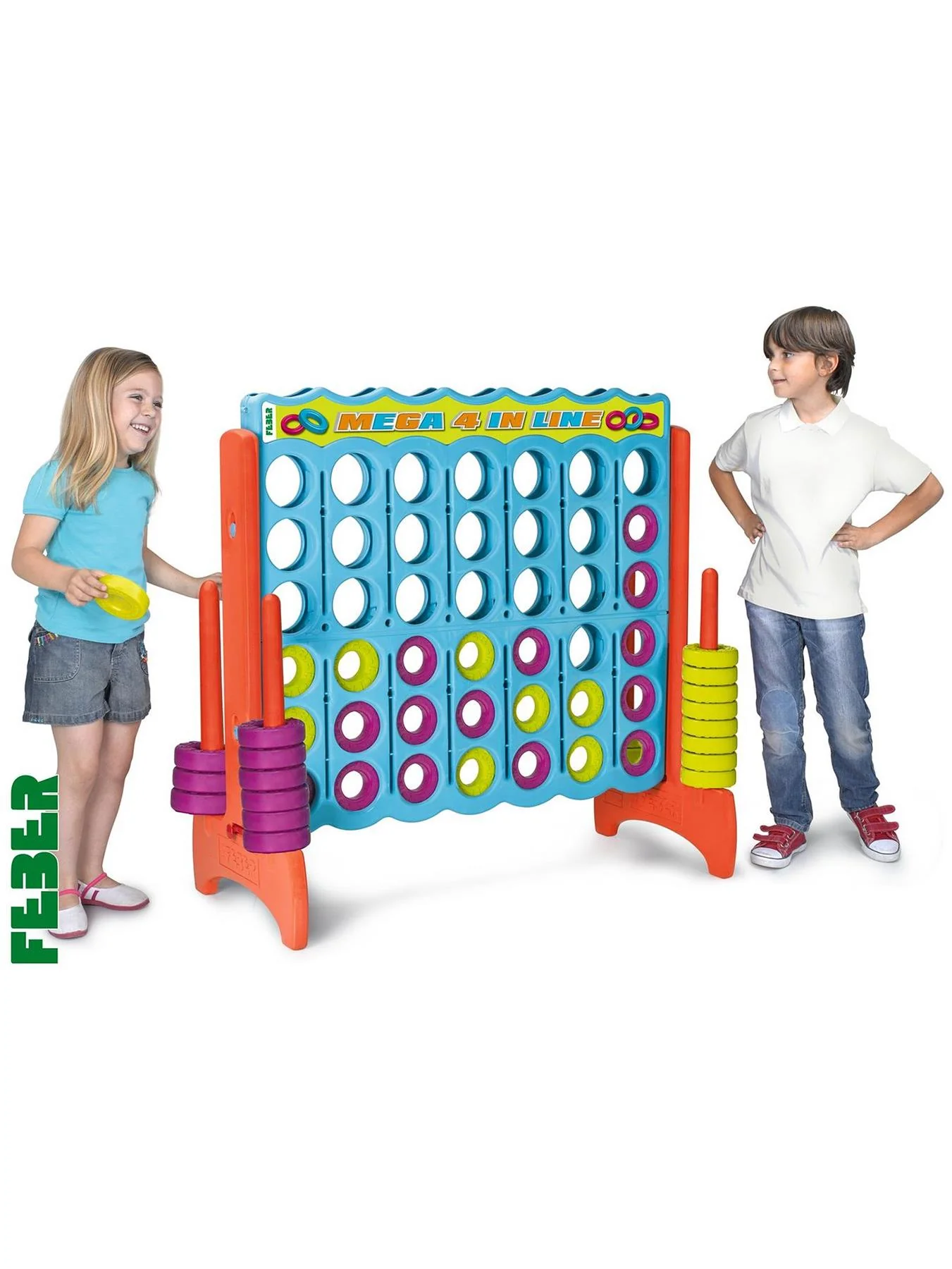 Mega 4 In Line Game For Kids Adults Outdoor Indoor - Image 3