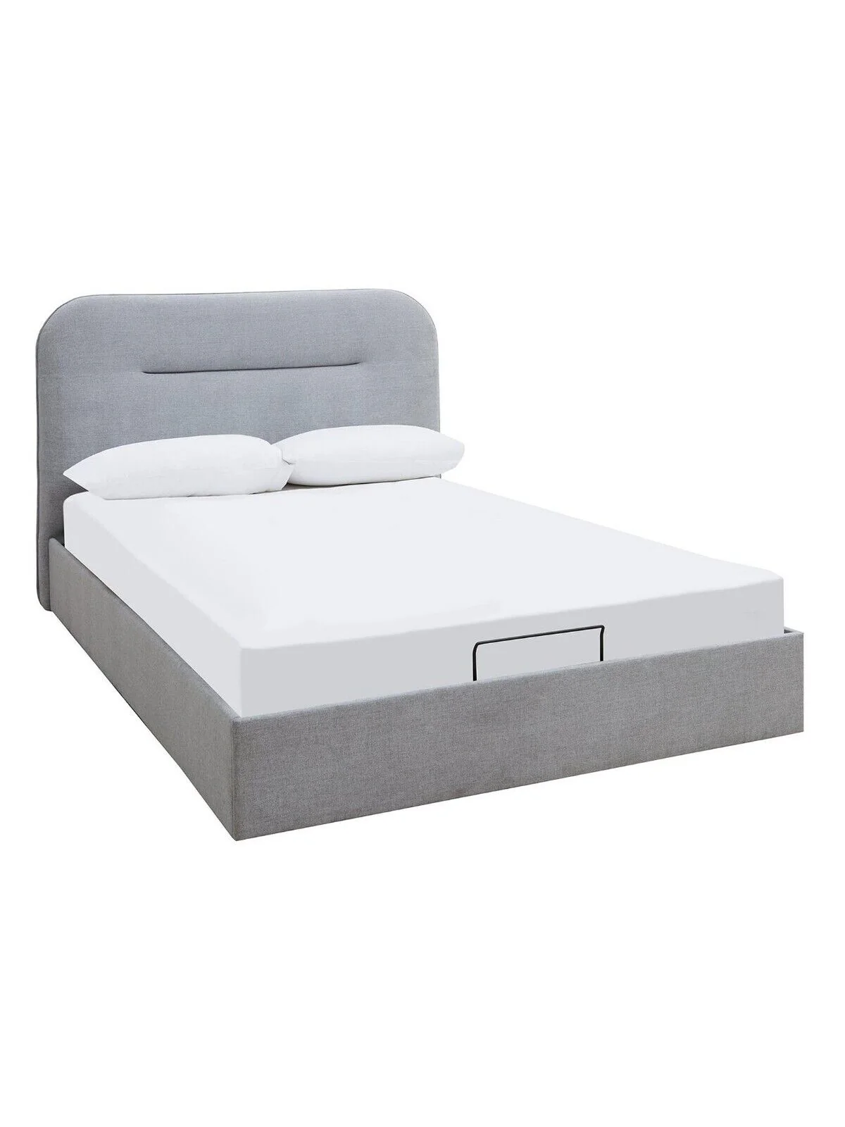 Mellow Fabric Ottoman Double Bed frame Grey Modern Functional Bedroom Furniture - Image 2