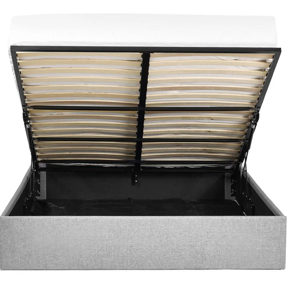 Merida Double Grey Ottoman Bed Underbed Storage UK - Image 5