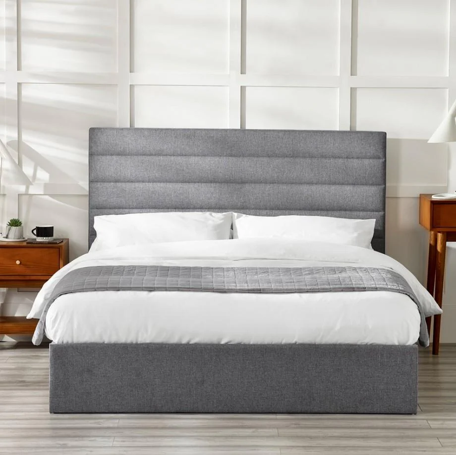 Merida Double Grey Ottoman Bed Underbed Storage UK - Image 9