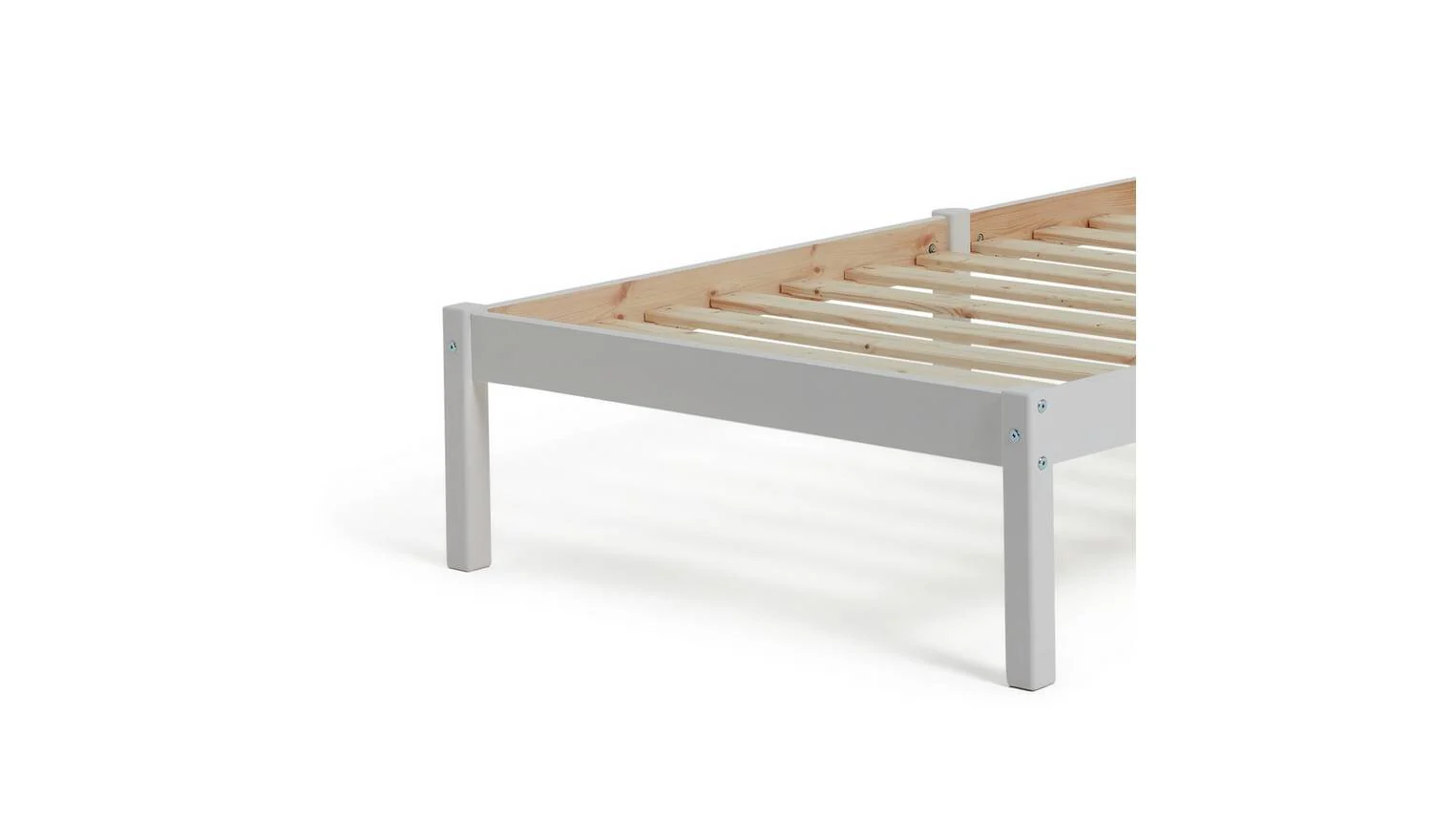Mia Single Bed Frame - White - Image 5