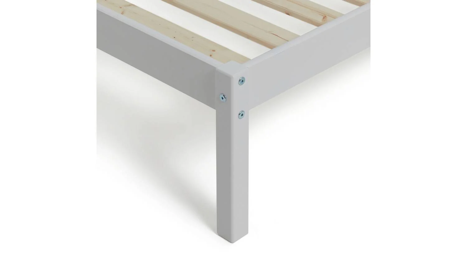Mia Single Bed Frame - White - Image 6