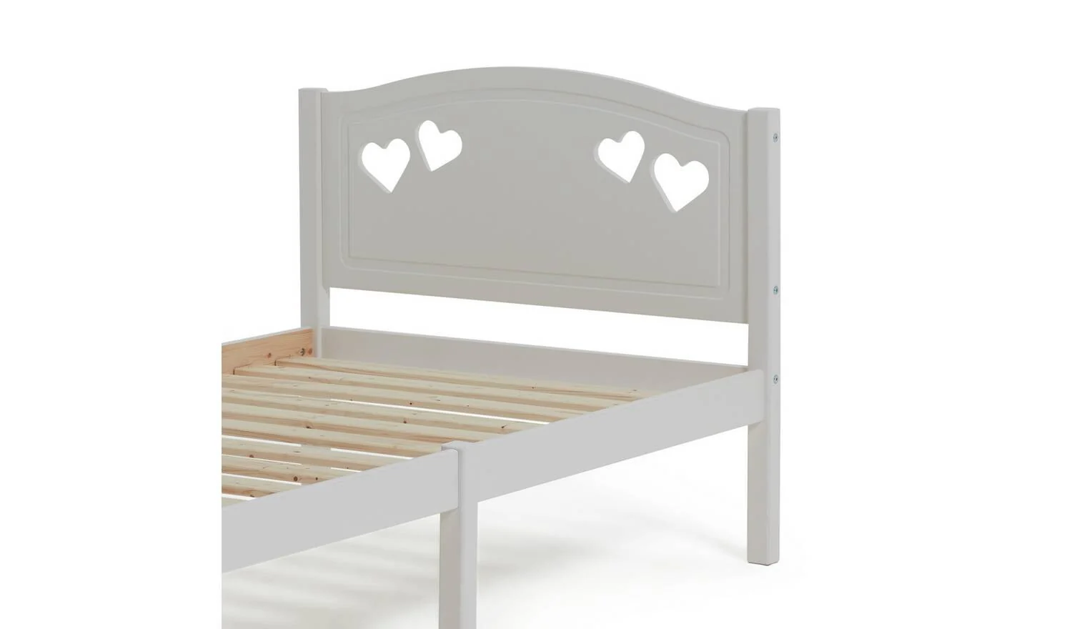 Mia Single Bed Frame - White - Image 8