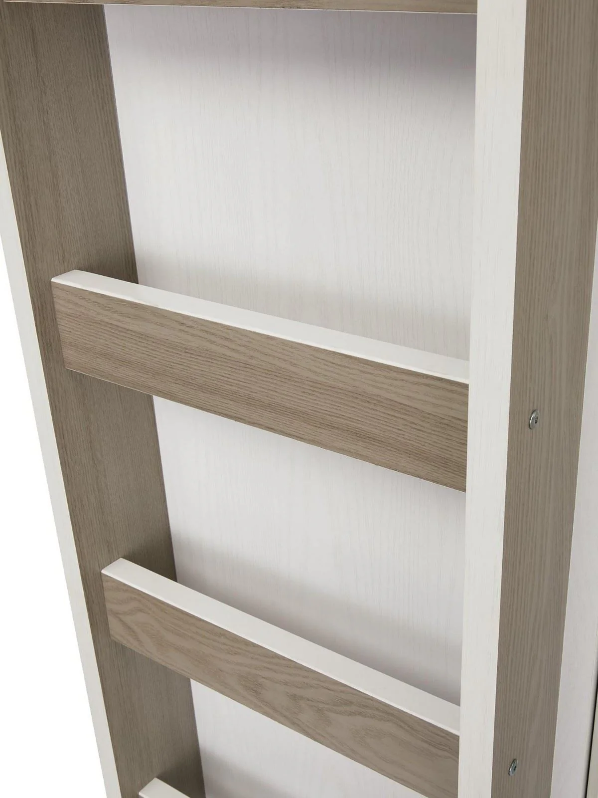 Miami Fresh High Sleeper Bed White & Grey Oak | with Wardrobe & Desk | Kids - Image 6