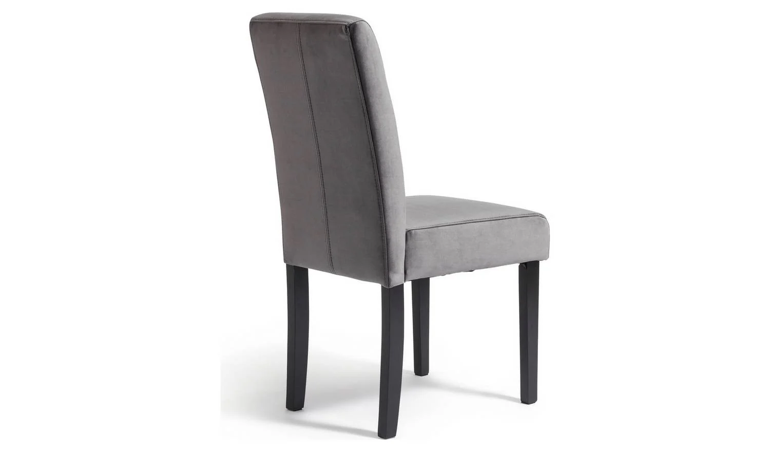 Midback Pair of Velvet Dining Chair Black Modern Kitchen Furniture Set - Image 5