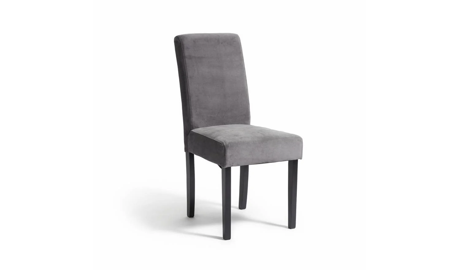 Midback Pair of Velvet Dining Chair Black Modern Kitchen Furniture Set - Image 6