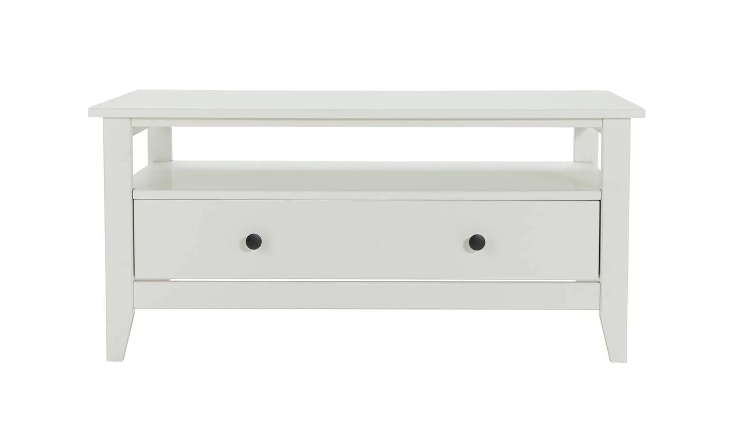 Minato 1 Drawer Coffee Table White Modern and Functional Living Room Furniture - Image 4