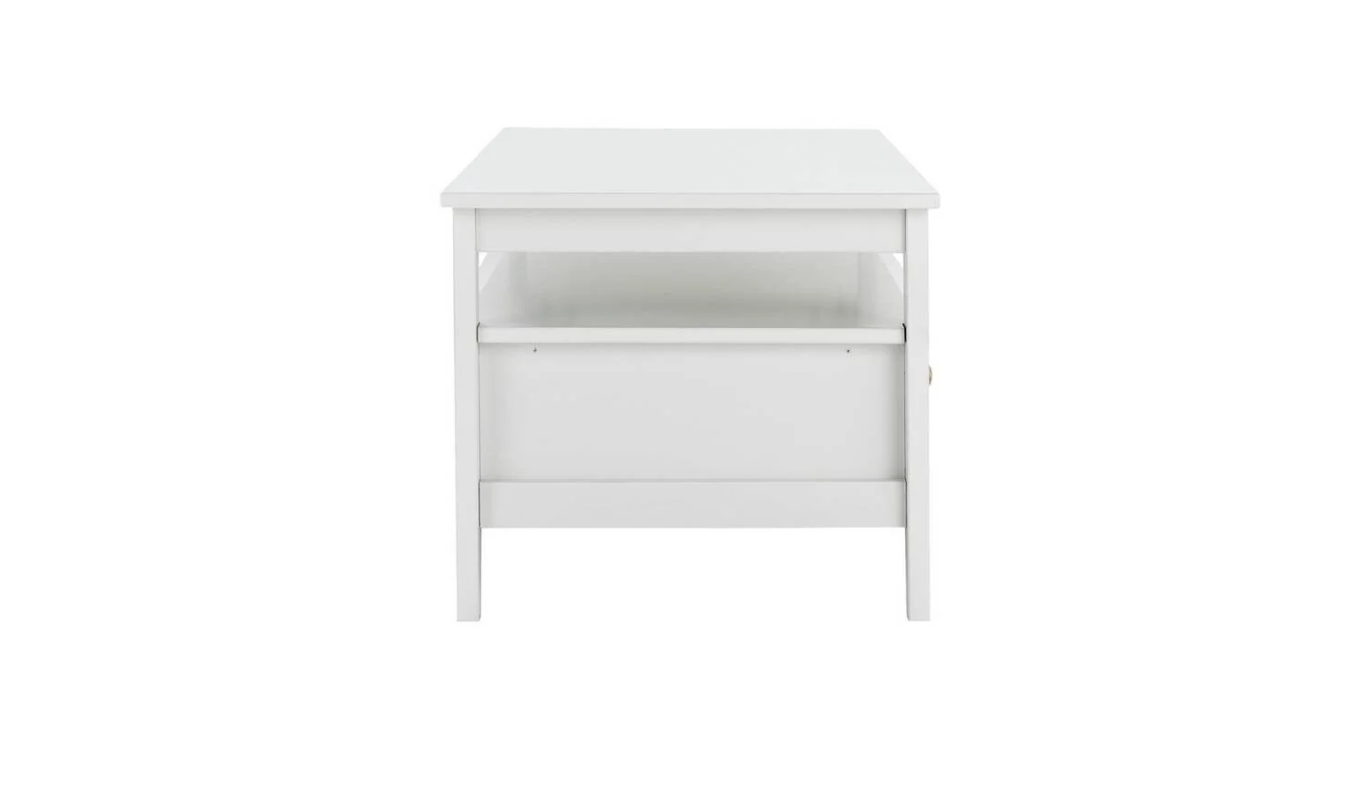 Minato 1 Drawer Coffee Table White Modern and Functional Living Room Furniture - Image 5