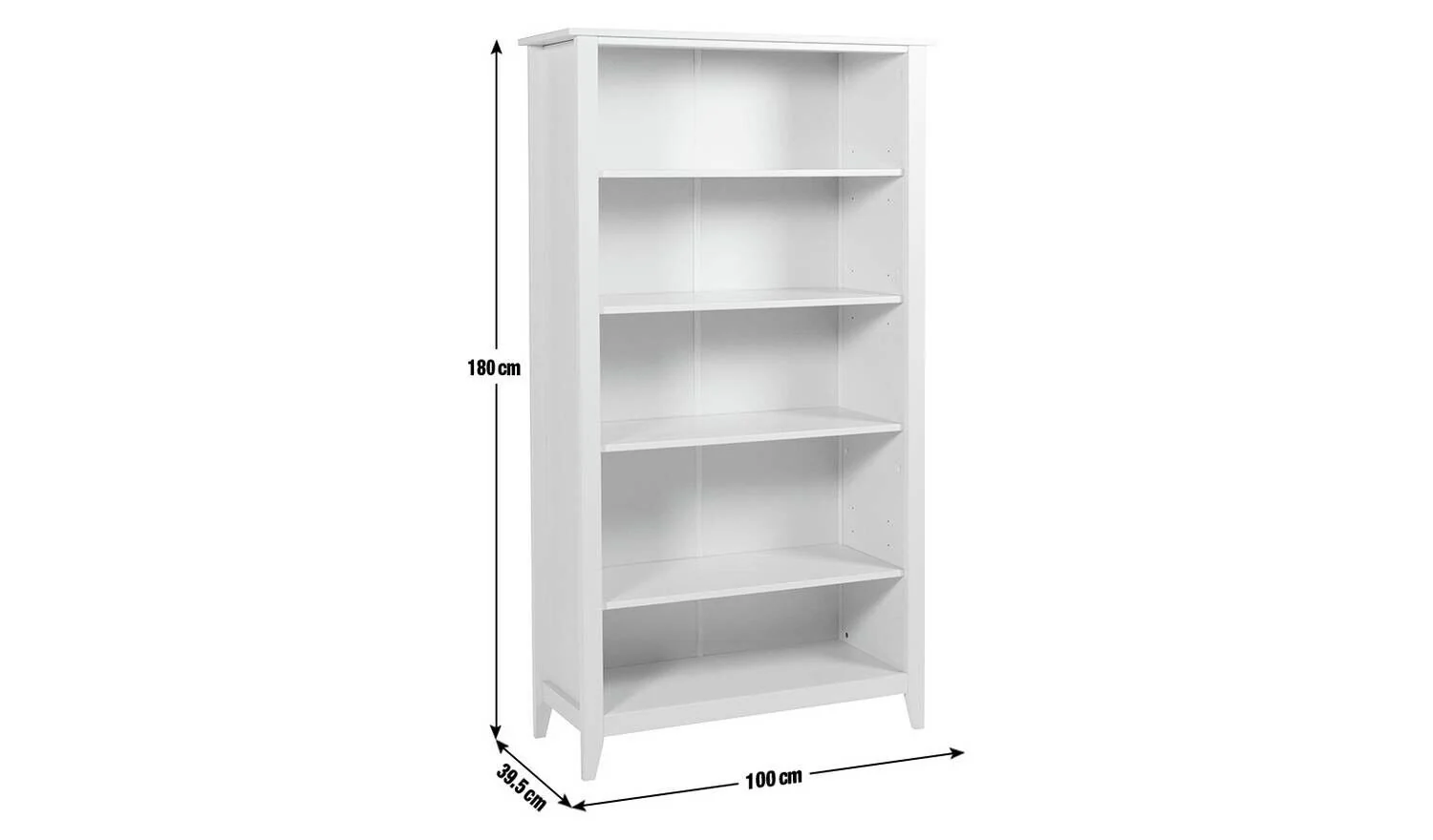 Minato Wide Bookcase White Modern and Functional Home Organization Furniture - Image 2