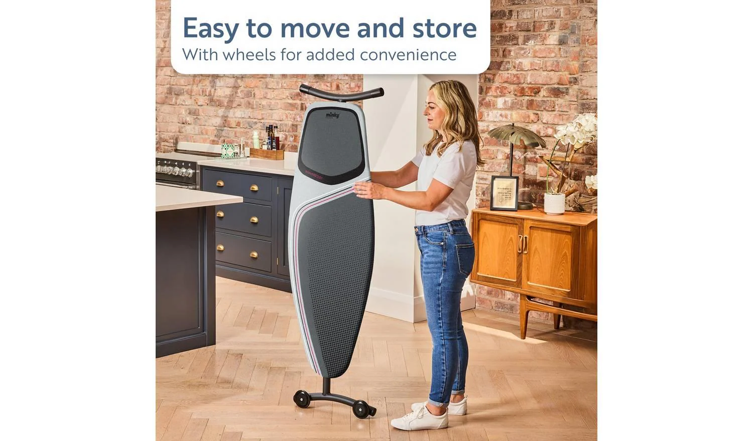 Minky MaxiPro 135x46cm Ironing Board For Home Laundry Fast Delivery - Image 7