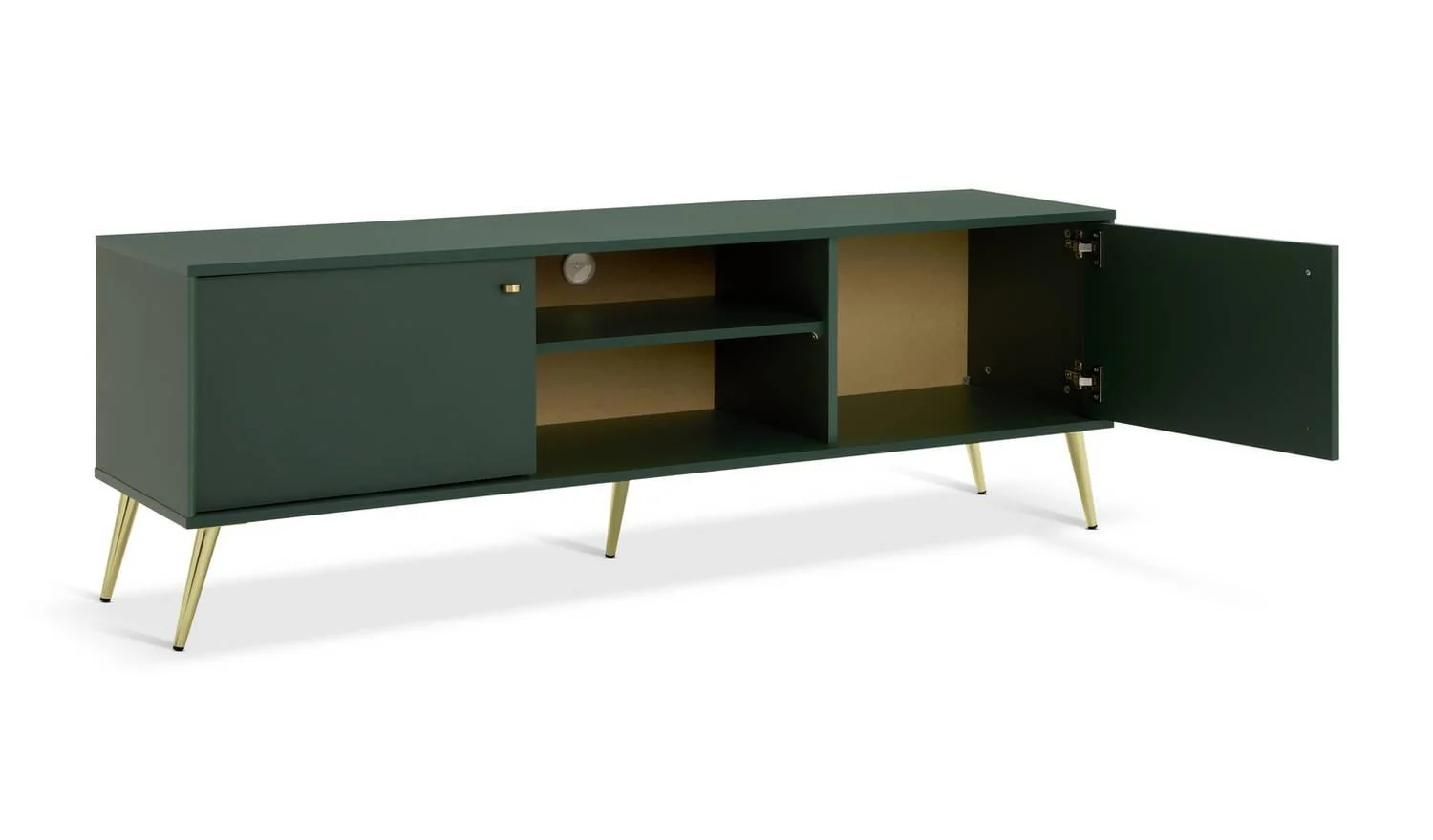 Moana 2 Door TV Unit Green Stylish Media Storage Solution - Image 5