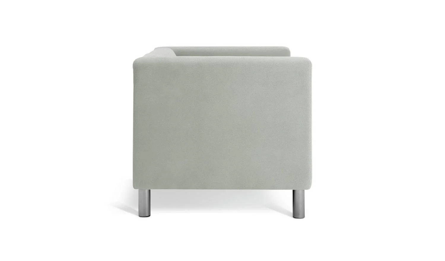 Moda Faux Leather 2 Seater Sofa Grey Modern Living Room Furniture - Image 6