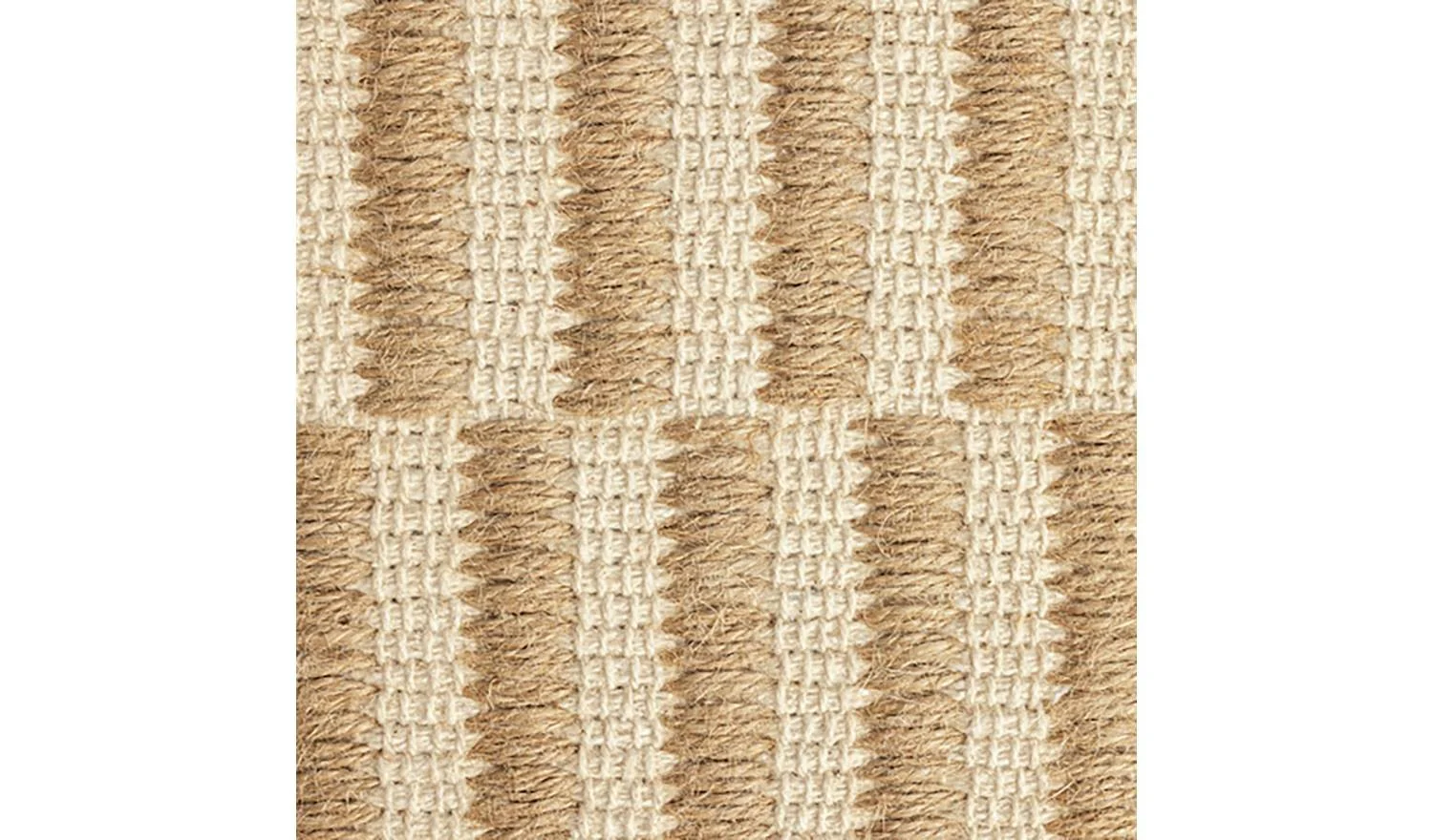 Modern Country Block Natural Flatweave Rug 160x230cm Neutral Home Decor - Image 3