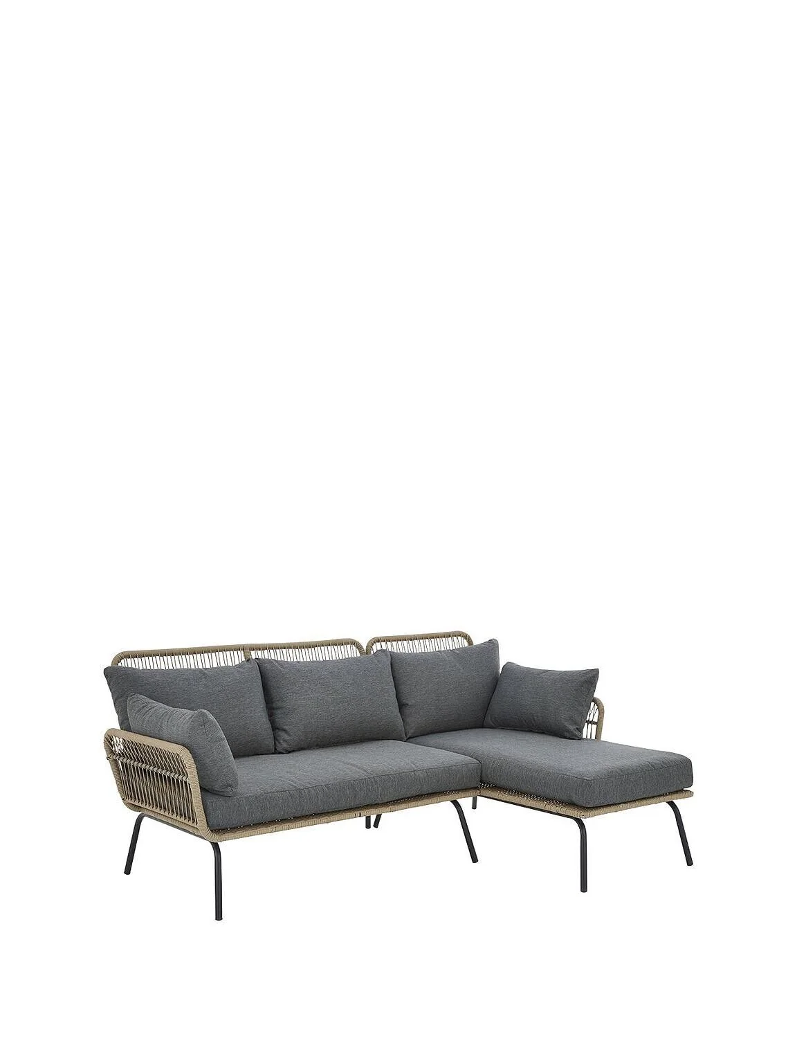 Monaco Corner Chaise - Natural Stylish and Comfortable Living Room Seating - Image 3