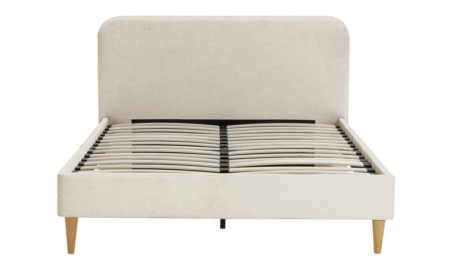 Mya Double Fabric Bed Frame Natural Stylish and Elegant Bedroom Furniture - Image 5