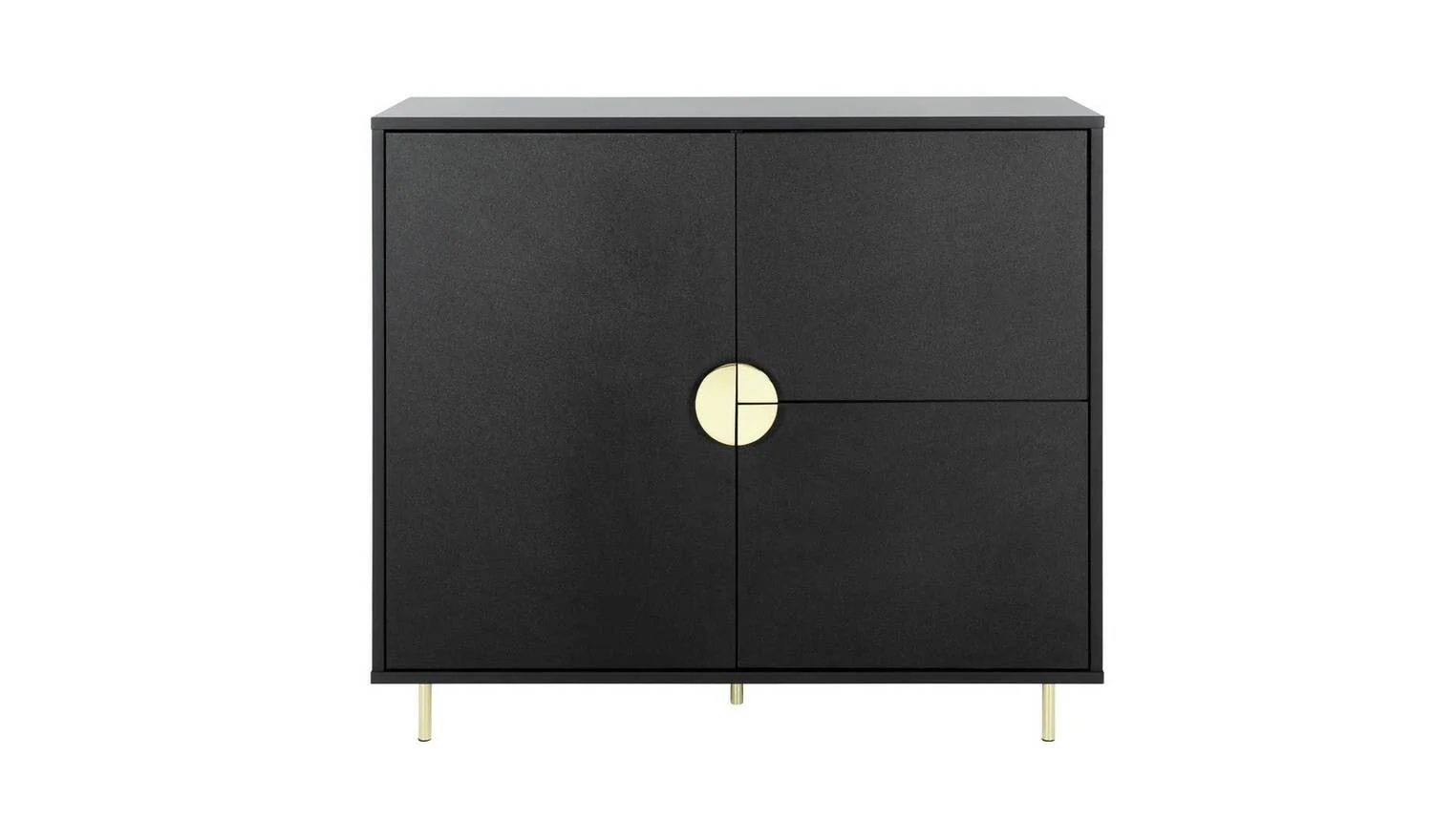 Nara 3 Door Drinks Cabinet Black Stylish and Functional Storage - Image 3