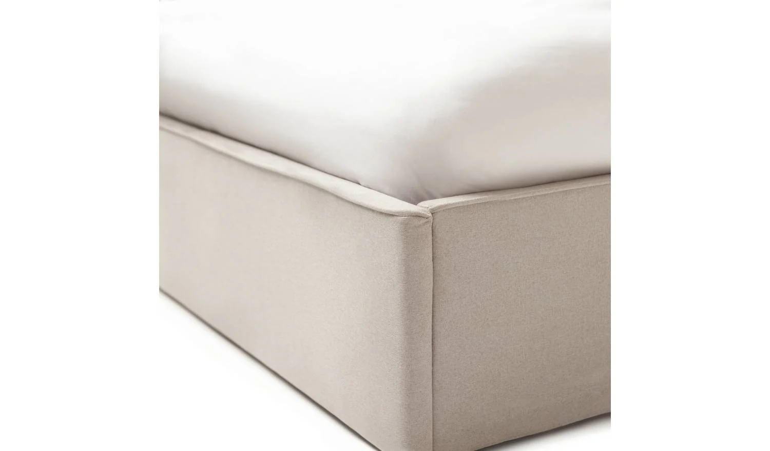 Naree Kingsize Ottoman Bed Frame Natural Underbed Storage Space - Image 5