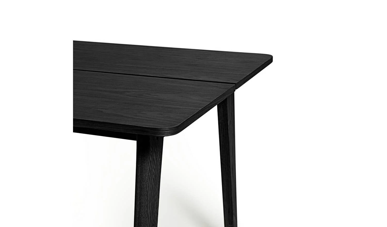 Nel Wood 4 Seater Dining Table Black Stylish and Durable Dining Room Decor - Image 5
