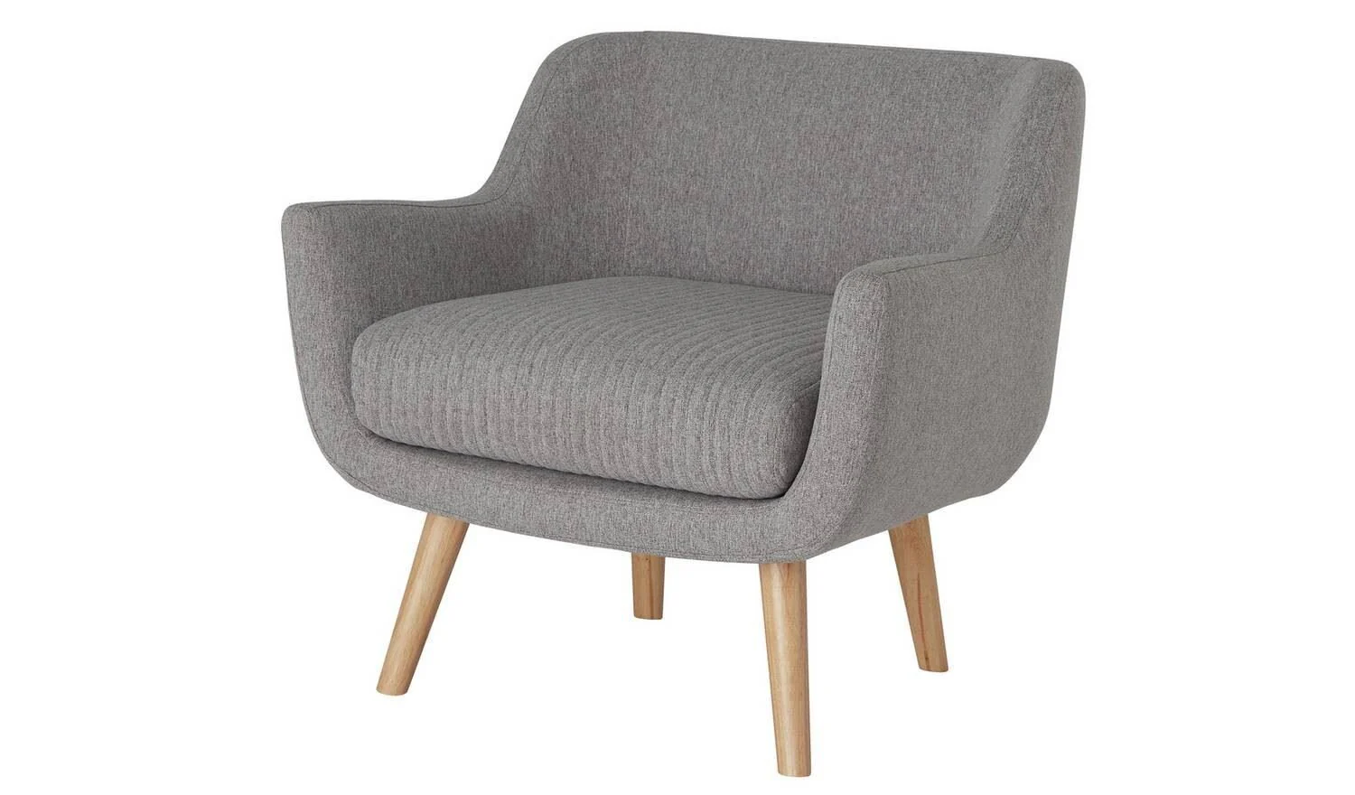 Nellie Fabric Accent Chair - Grey - Image 2
