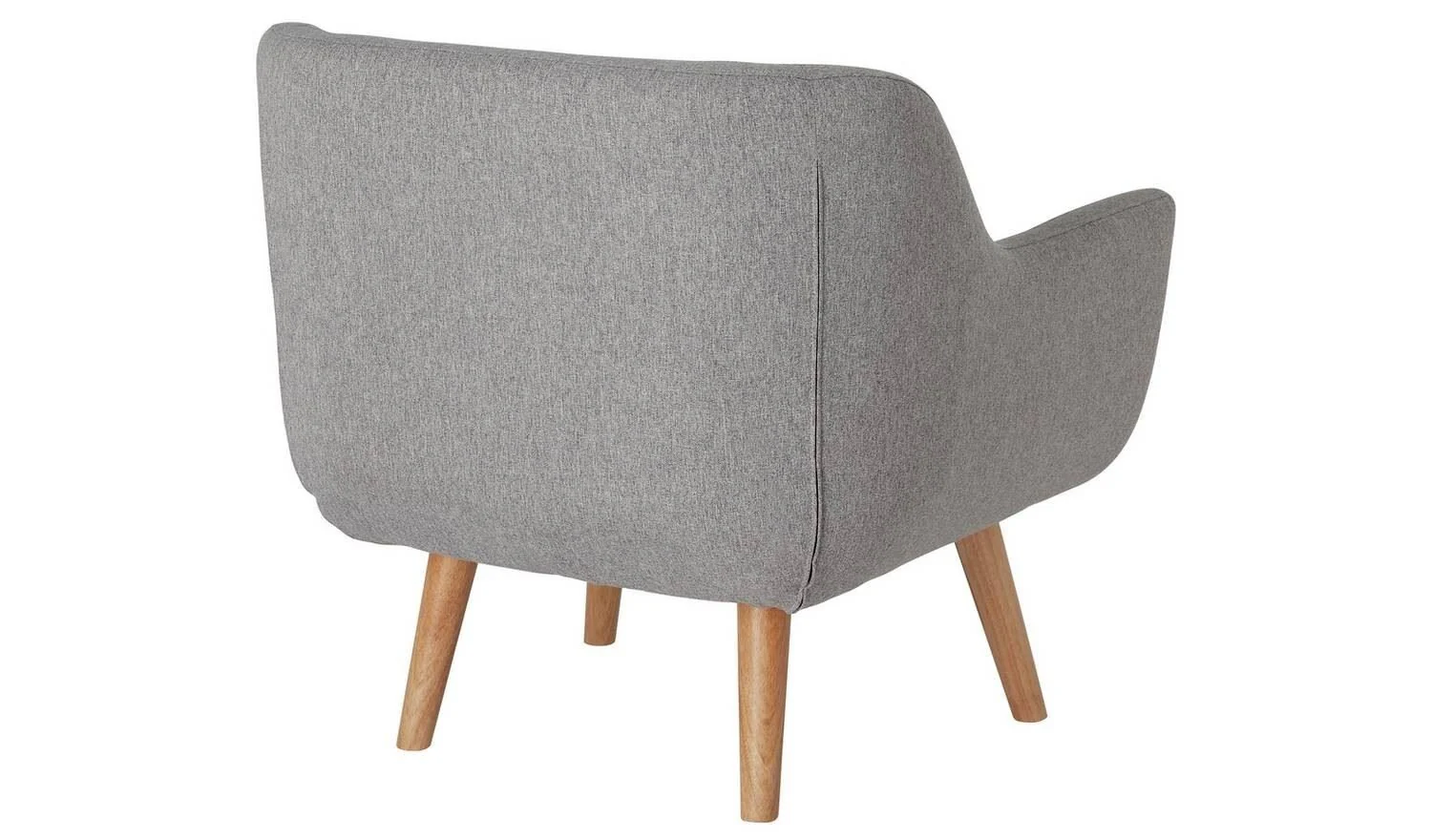 Nellie Fabric Accent Chair - Grey - Image 3