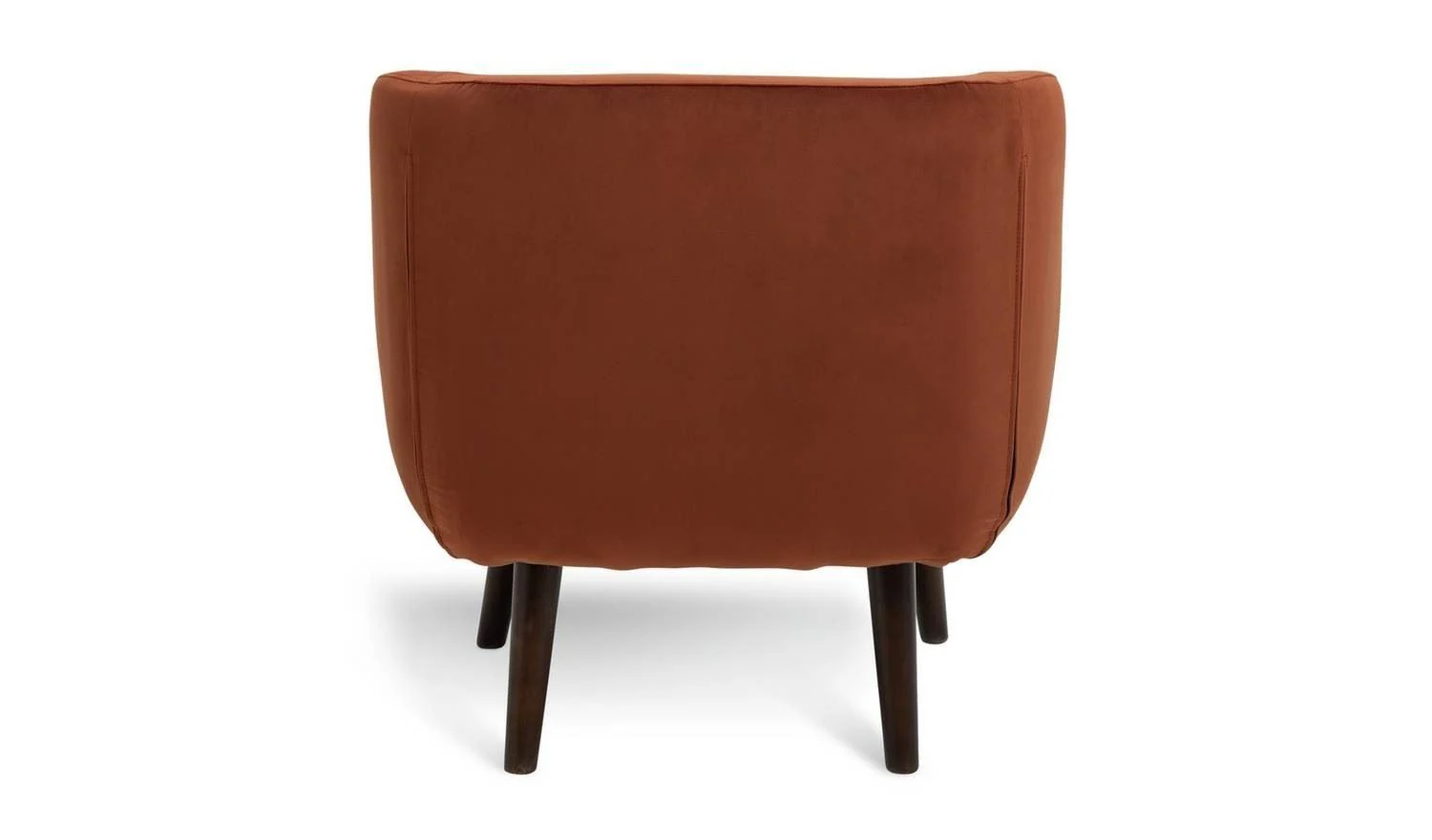Nellie Velvet Chair - Rust Orange - Image 4