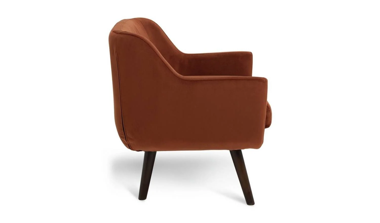 Nellie Velvet Chair - Rust Orange - Image 5