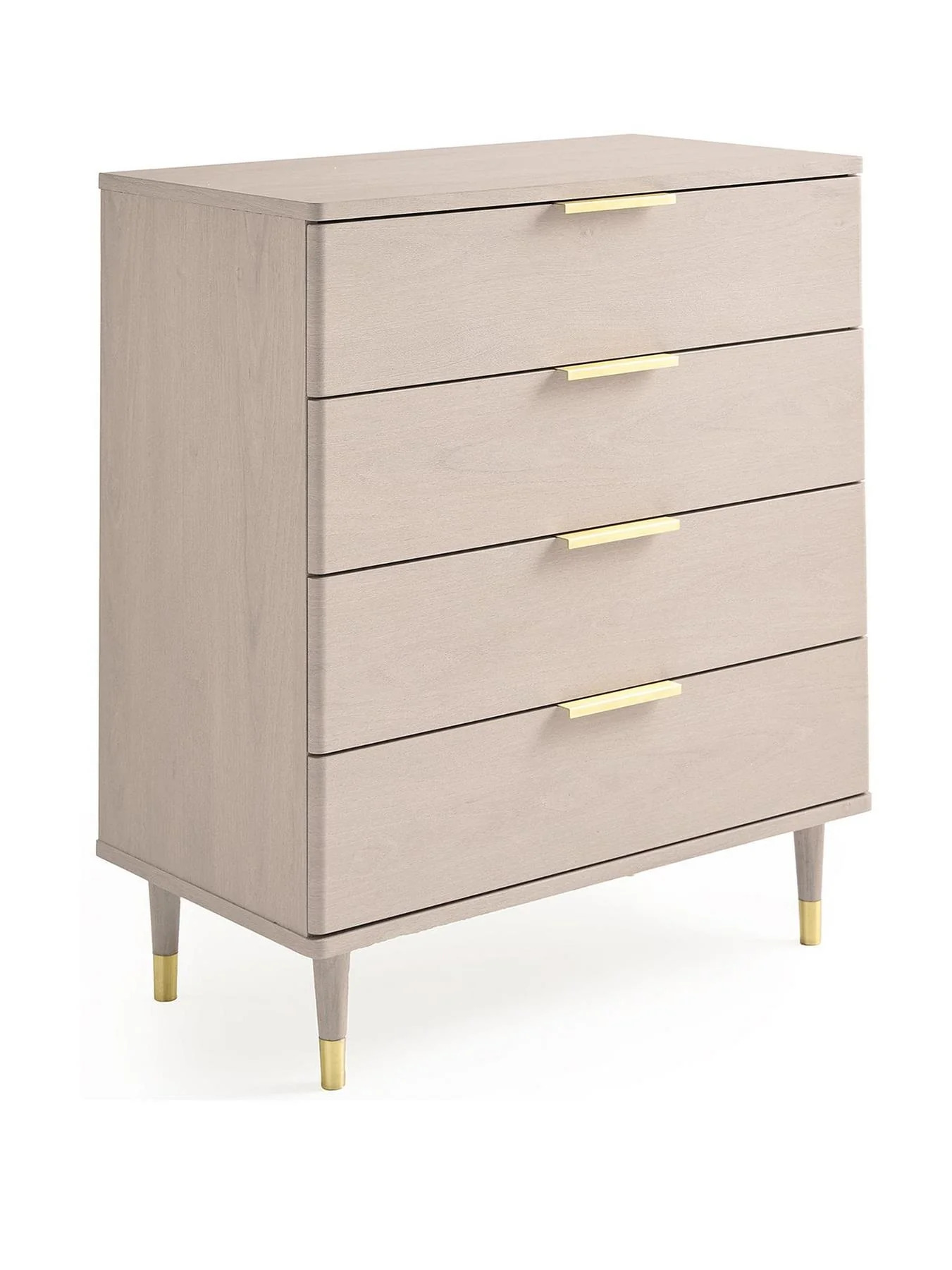 New Enna 4 Drawer Chest Grey Oak Storage Organiser Bedroom Furniture - Image 3