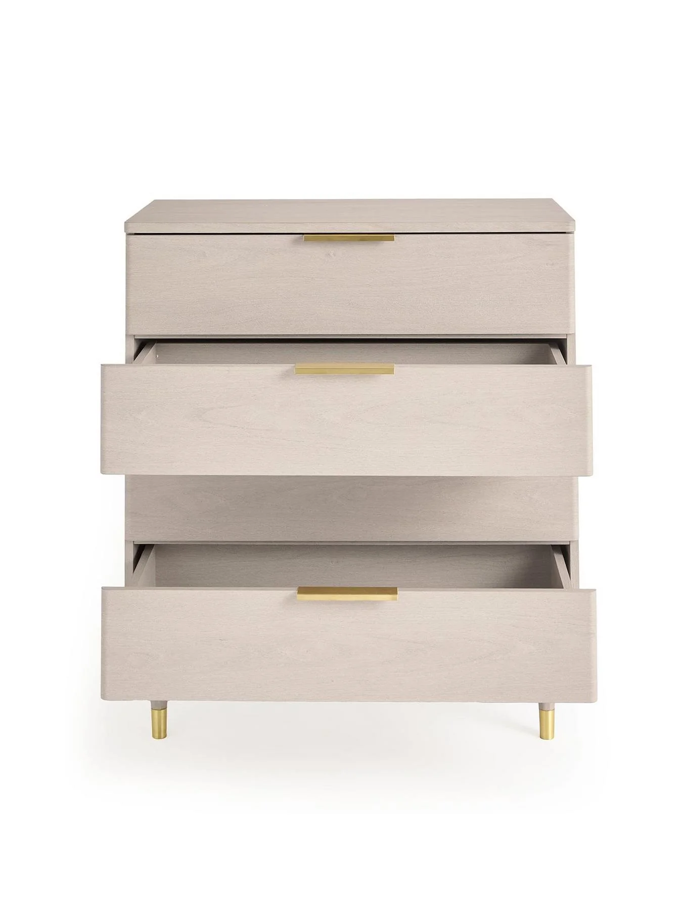 New Enna 4 Drawer Chest Grey Oak Storage Organiser Bedroom Furniture - Image 4